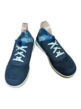 OluKai Moku Pae Sz 9 Slip On Casual Shoes Navy Blue No Tie Laces